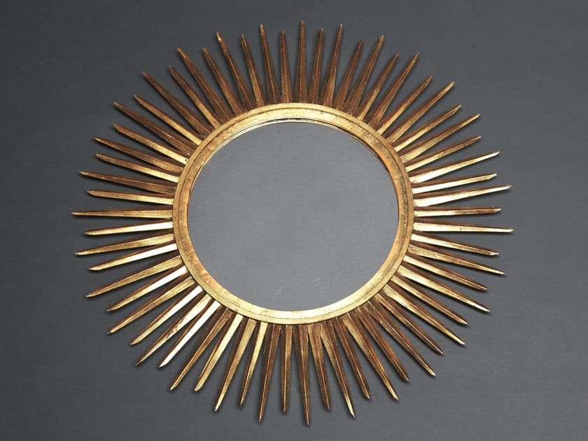 Настенное зеркало с железной рамой OFFICINACIANI SOLE ARCH-00114508