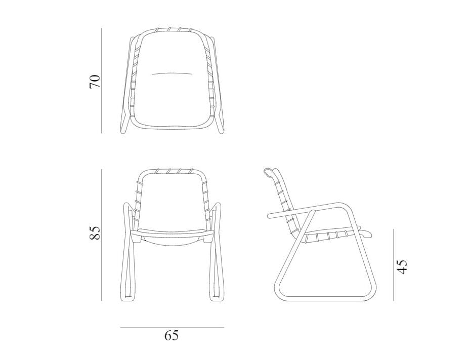 Алюминий и красное дерево сад сани стул Exteta Sunset ARCH-00059614 - Вид №9