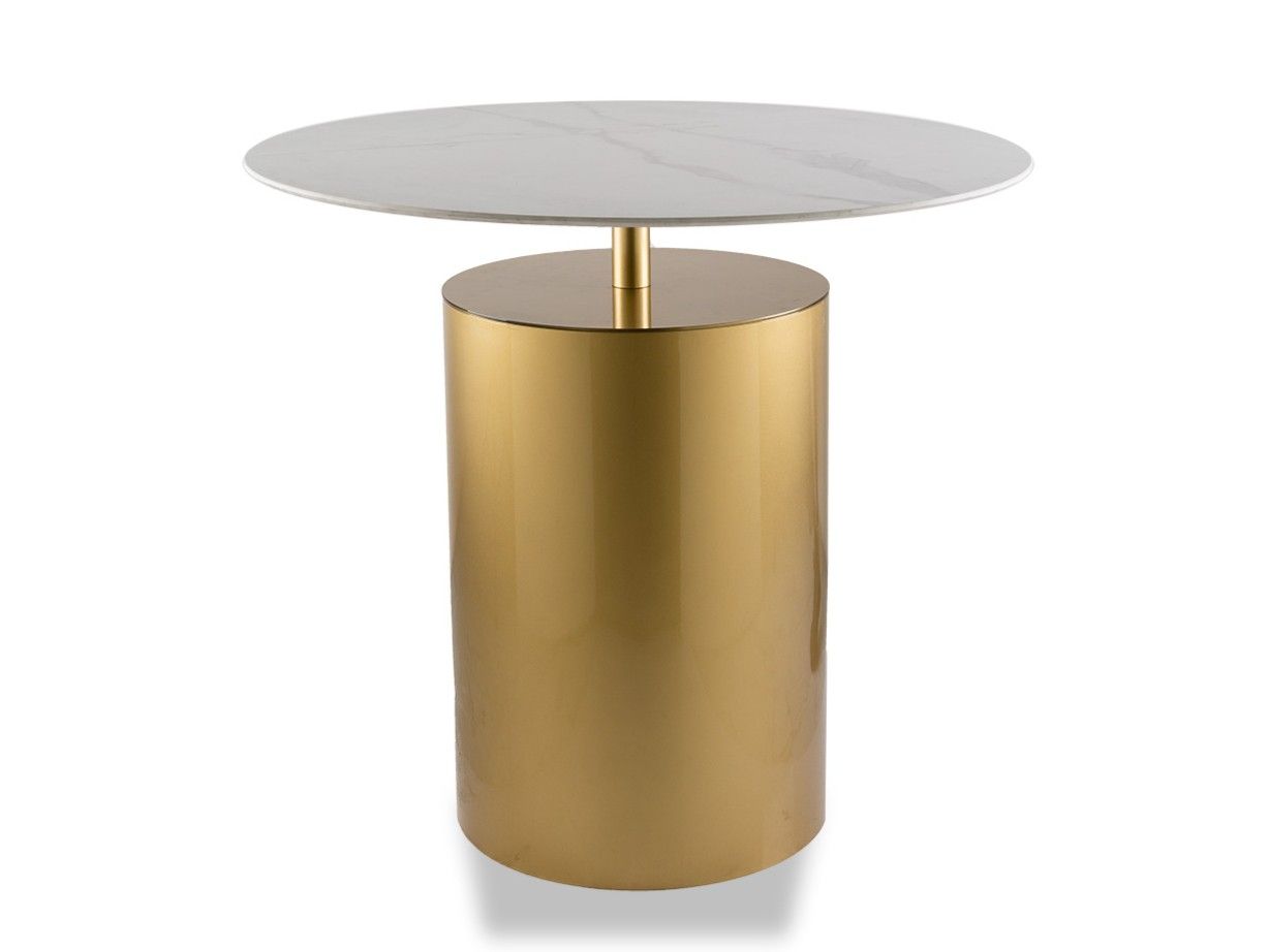 Круглый железный стол с мраморной столешницей Vela Arredamenti Ikar ARCH-00124674