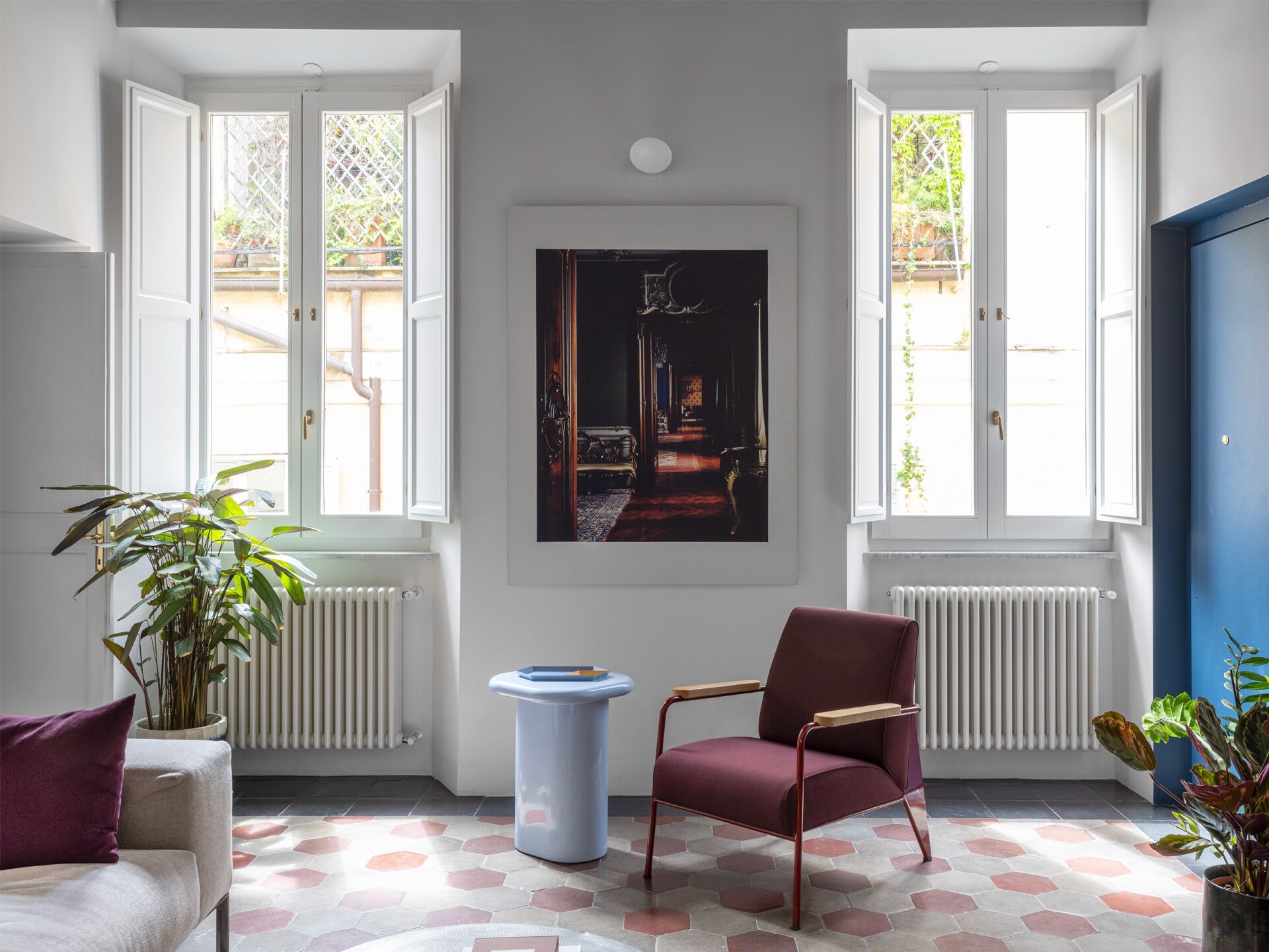 Высокий квадратный журнальный столик из МДФ Punto Zero Franca e Allegra ARCH-00008715 - Вид №3