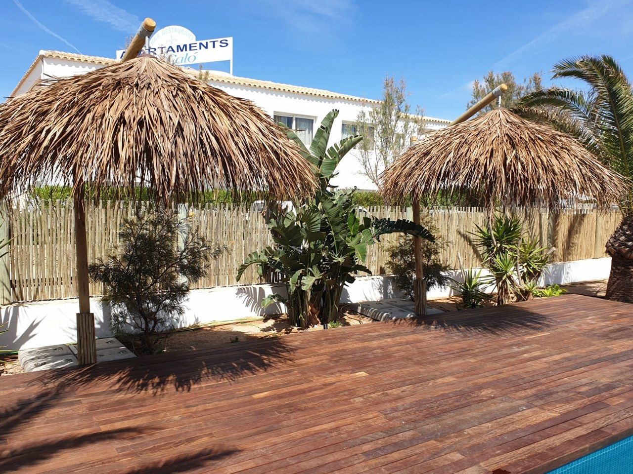 Makuti открытый зонтик с деревянным полюсом AFRICA STYLE Exotic Tres Chic ARCH-00052895 - Вид №2