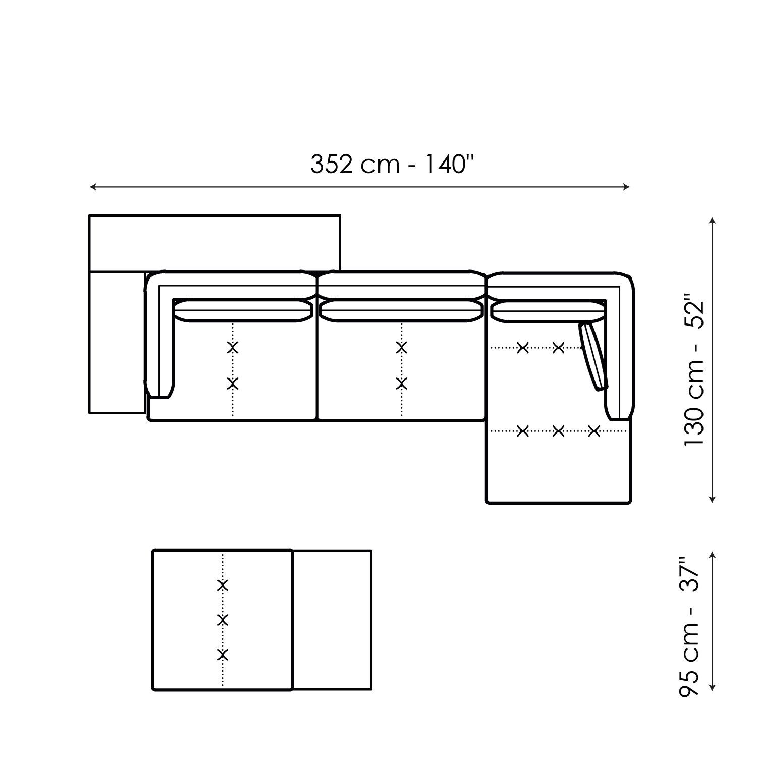 Тканевый диван с полуостровом BONALDO ALIANTE ARCH-00041242 - Вид №12
