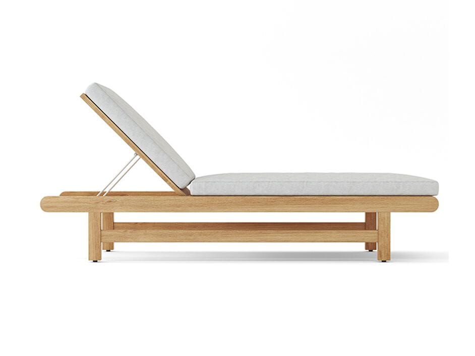 Садовая кровать с откидной спинкой из тикового дерева Walters Resort ARCH-00048499 - Вид №3