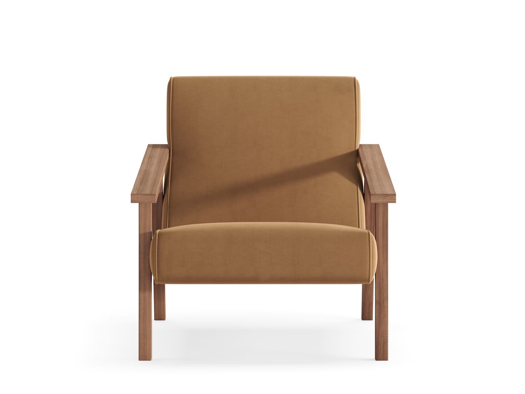 Бархатное кресло с подлокотниками PRADDY Miller ARCH-00138833 - Вид №1