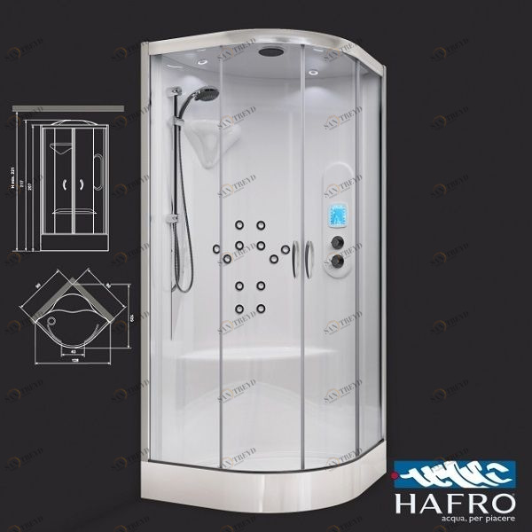 Душевая кабина угловая New-bi-size INTEGRA 90/90 см 1NBA3N2 Gruppo Geromin