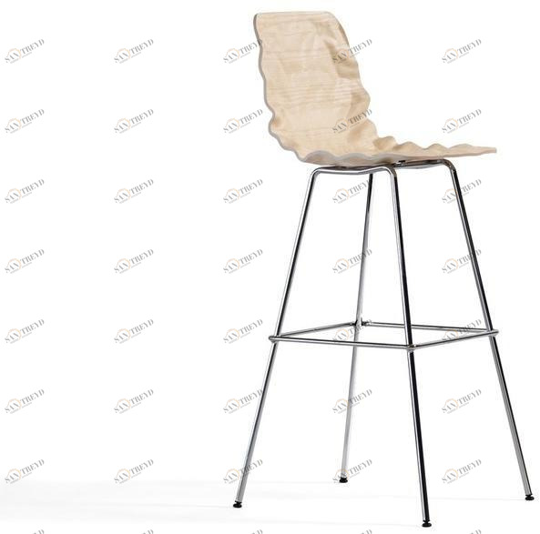 Blå Station Стул из фанерованной древесины с подставкой для ног Dent Bla Station sun-id-1432081