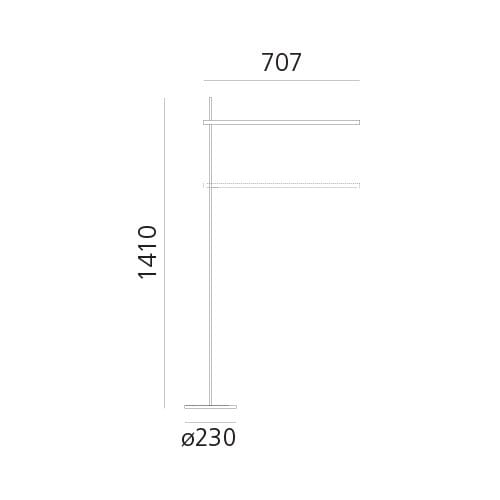 Регулируемая высота светодиодный торшер Artemide Talak Professional ARCH-00039519 - Вид №2