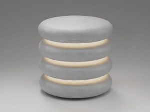 Бетонный светодиодный напольный торшер с диммером