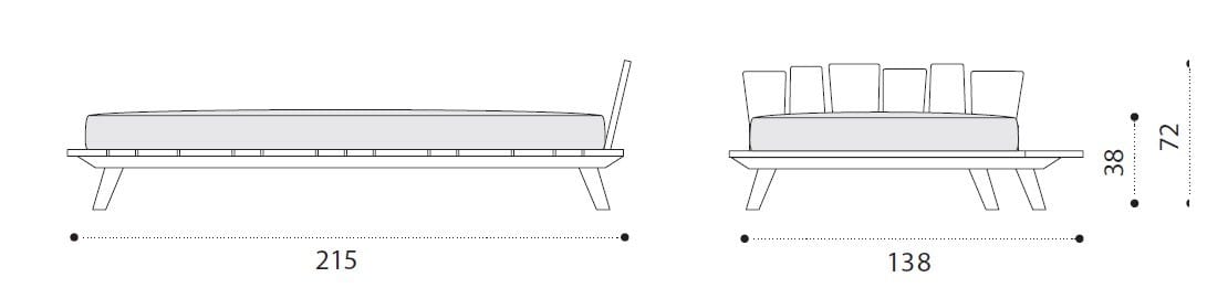 Садовая кровать из тикового дерева Ethimo Rafael ARCH-00024725 - Вид №4