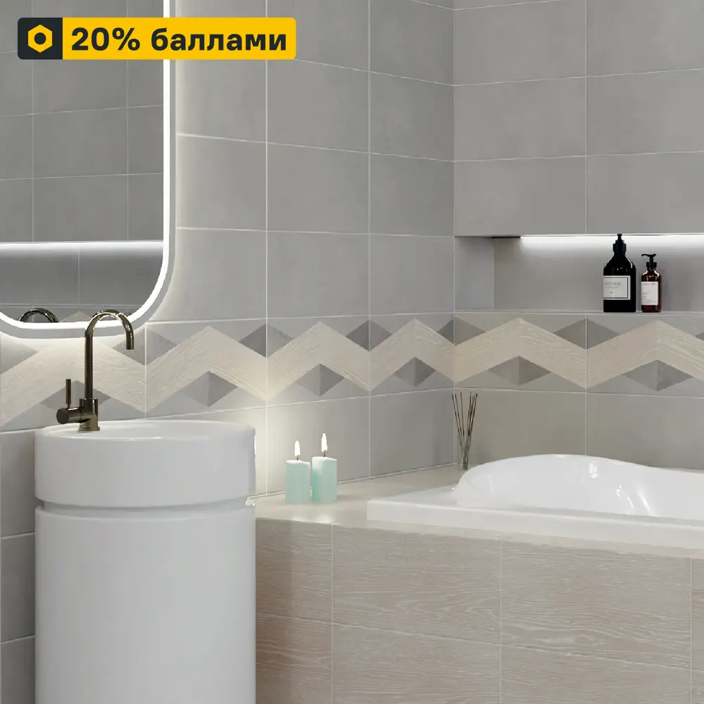 Santreyd Mersey Wood Mix1 - настенная плитка с древесной эстетикой 20×40 см 89364572 STLM-0948559