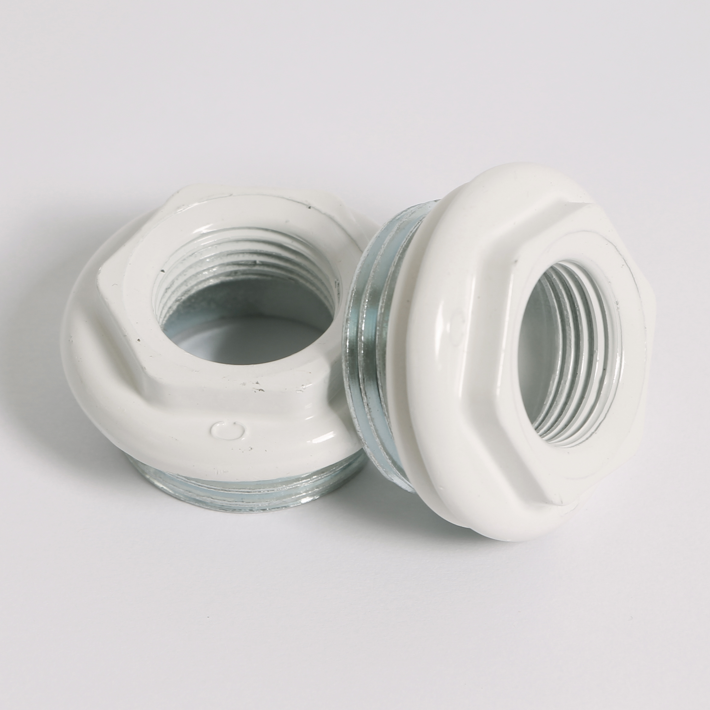 Комплект для подключения радиатора с силиконовой прокладкой TORIDO 1"х1/2" RAL9010 TK12S1 - Вид №4