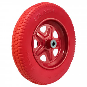 86751701 Колесо для тачки PU 457Р D16/90 ø365 мм цвет красный