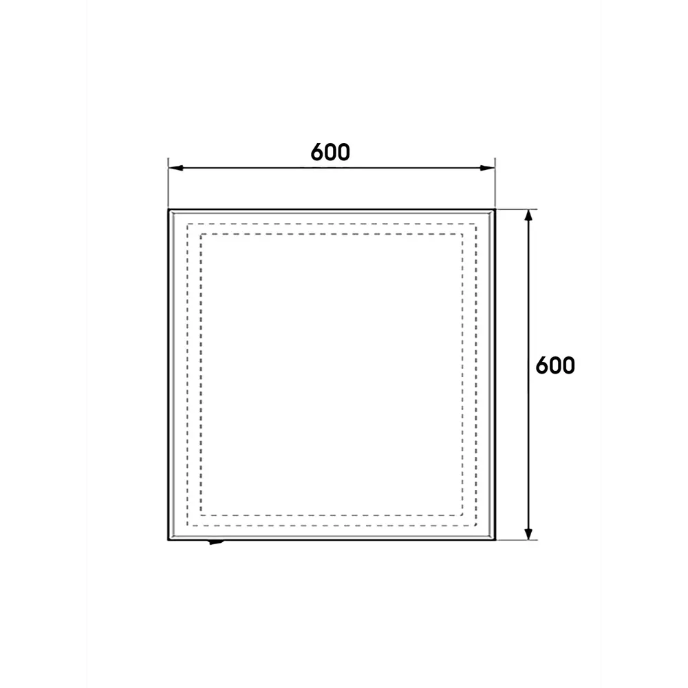 Зеркало Santreyd Pronto Lux с LED-подсветкой 60×60 см 89180043 Пронто STLM-0079569 - Вид №5