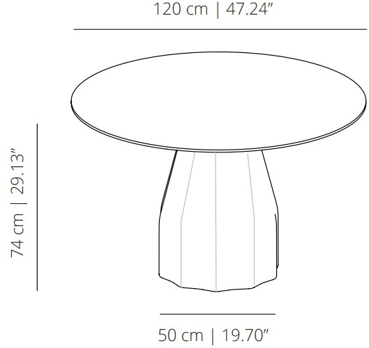 Viccarbe Круглый стол Burin sun-id-1487631 - Вид №6