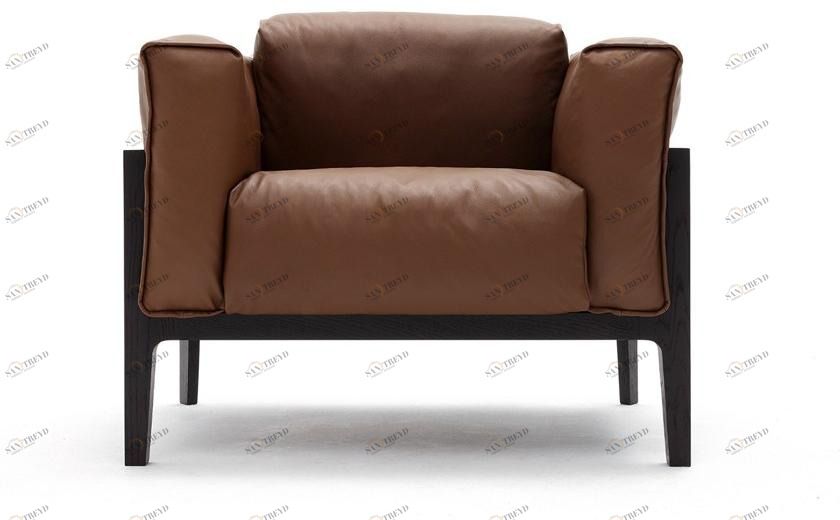 COR Кожаное кресло с подлокотниками Elm sun-id-1419437