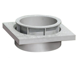 Крышка отстойника с заглушкой для круглых труб