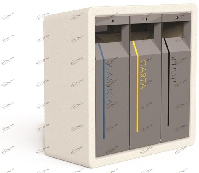 Bellitalia Реконструированная урна для мусора для раздельного сбора мусора sun-id-1447820