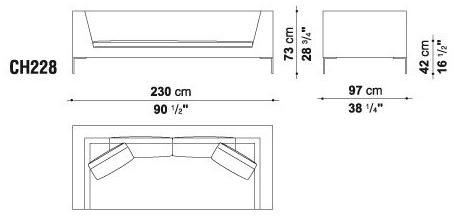 B&B Italia Модульный угловой диван из ткани Charles sun-id-1494315 - Вид №13
