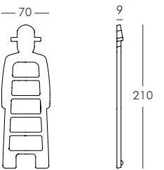 SLIDE Подставка для сотрудников из полиэтилена Mr giò sun-id-1369633 - Вид №5