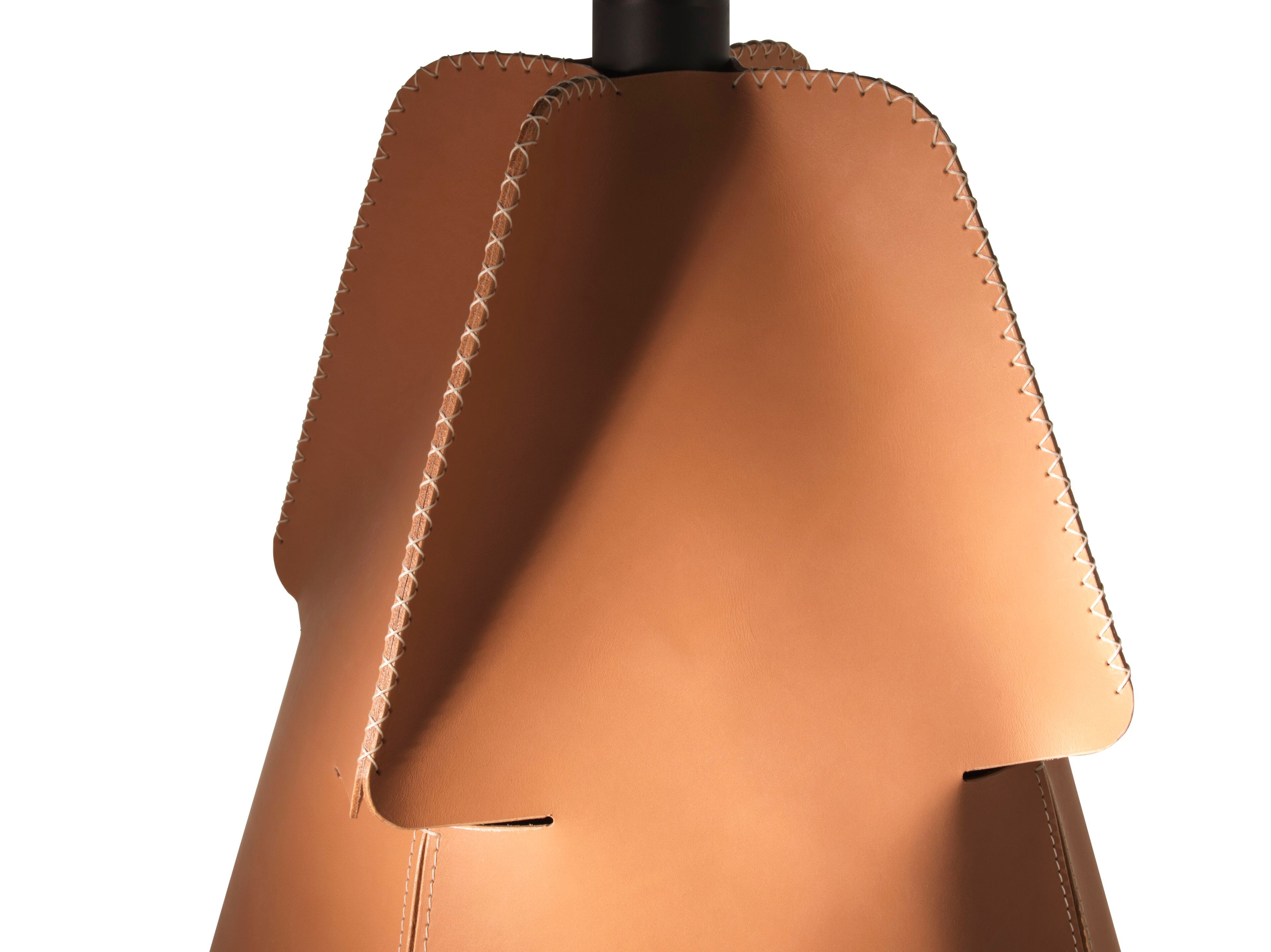 Круглый кожаный обеденный стол с каменной столешницей de Sede DS-615 ARCH-00080012 - Вид №4