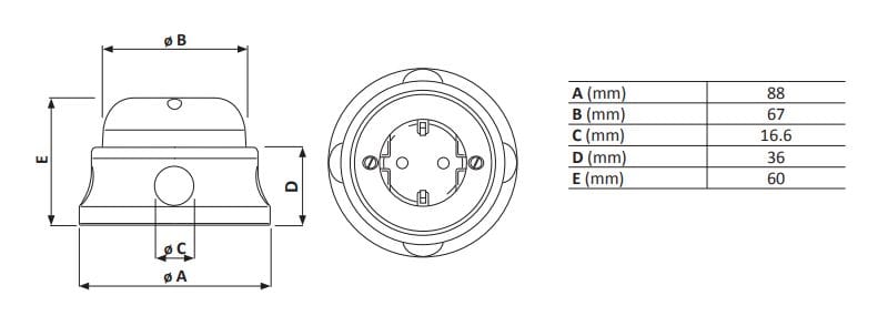 Розетка Schuko GI Gambarelli ARCH-00145394 - Вид №2