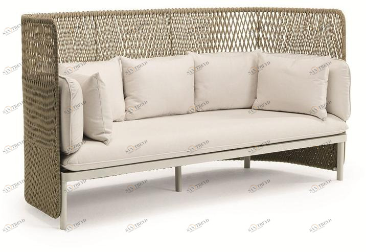 Ethimo Садовый диван 3 мест с высокой спинкой Esedra sun-id-1385874