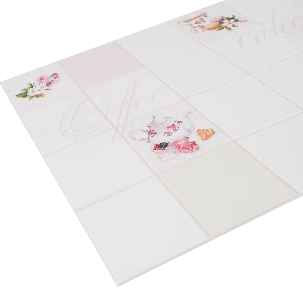 Листовая панель ПВХ Плитка чайная 902x601x0.5 мм 0.54 м² GRACE STLM-2136672 - Вид №1