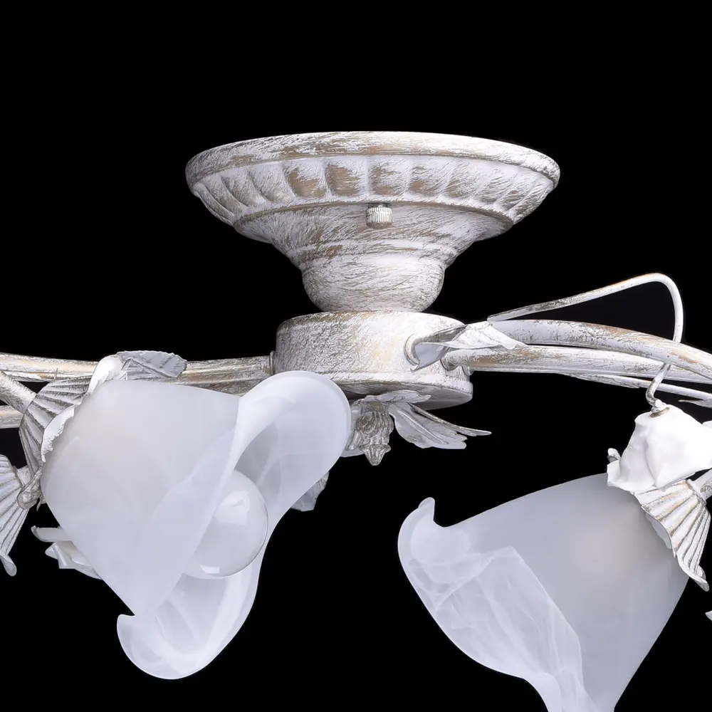 Люстра Восторг 6xE14x60 Вт, металл/стекло, цвет белый MW-Light STLM-2211387 - Вид №13