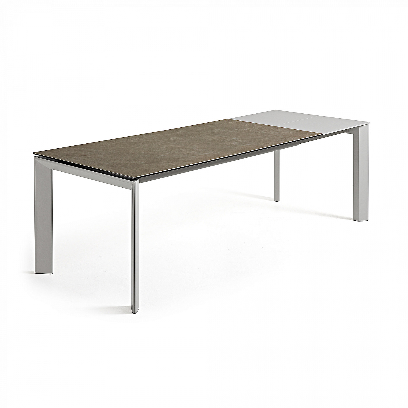 055266 Стол Atta 140 (200) x90 серый керамика La Forma Axis