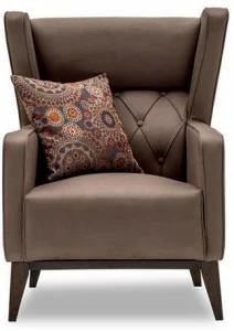 Enza Home Кресло из кожзаменителя с подлокотниками Chelsea