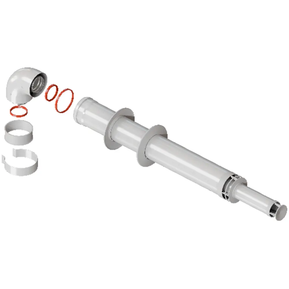 Коаксиальный дымоход ROMMER D60/100 с антиобледенительным оголовком 89345576 STLM-1573048