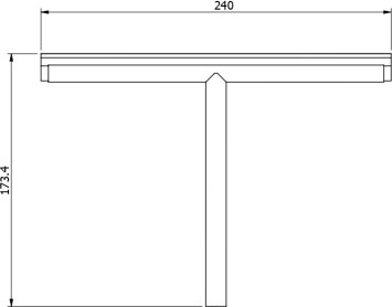 74183 Водосгон подвесной цвет хром LANGBERGER Accessories - Вид №2