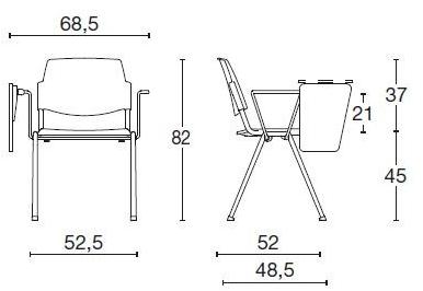 Diemme Стул для конференций из ткани с клапаном New bonn sun-id-1351541 - Вид №6