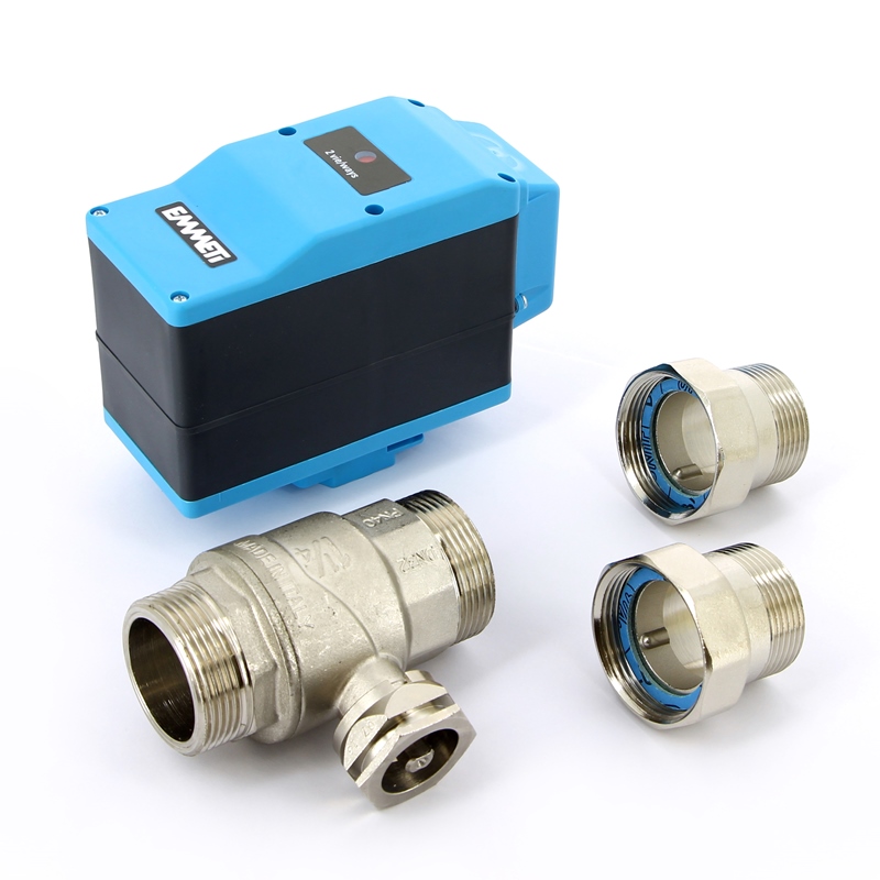 Кран шаровой с разъемными соединениями НН двухходовой MODULO PLUS с сервоприводом EMMETI 1"1/4 01425700 - Вид №4