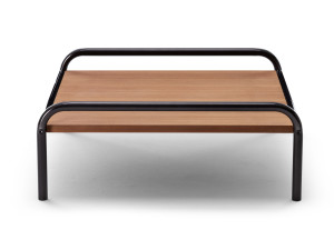 Прямоугольный стол из стали и дерева