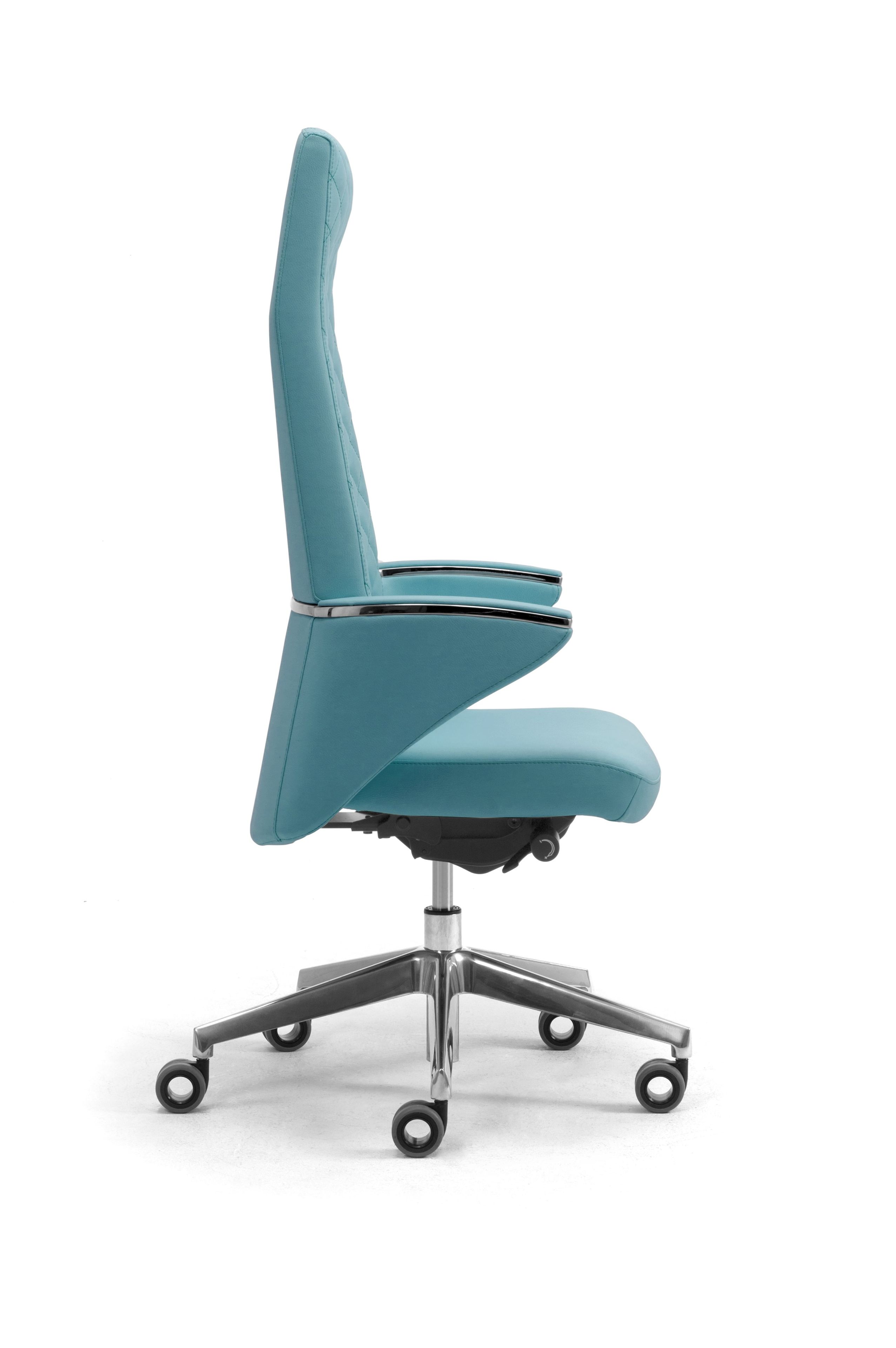 Кожаное вращающееся офисное кресло с подлокотниками Leyform Zeus ARCH-00041786 - Вид №7