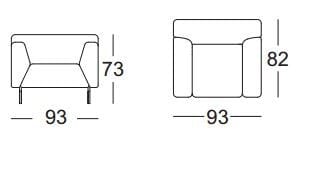 Тканевое кресло с подлокотниками Rolf Benz Rolf Benz 318 ARCH-00089311 - Вид №4
