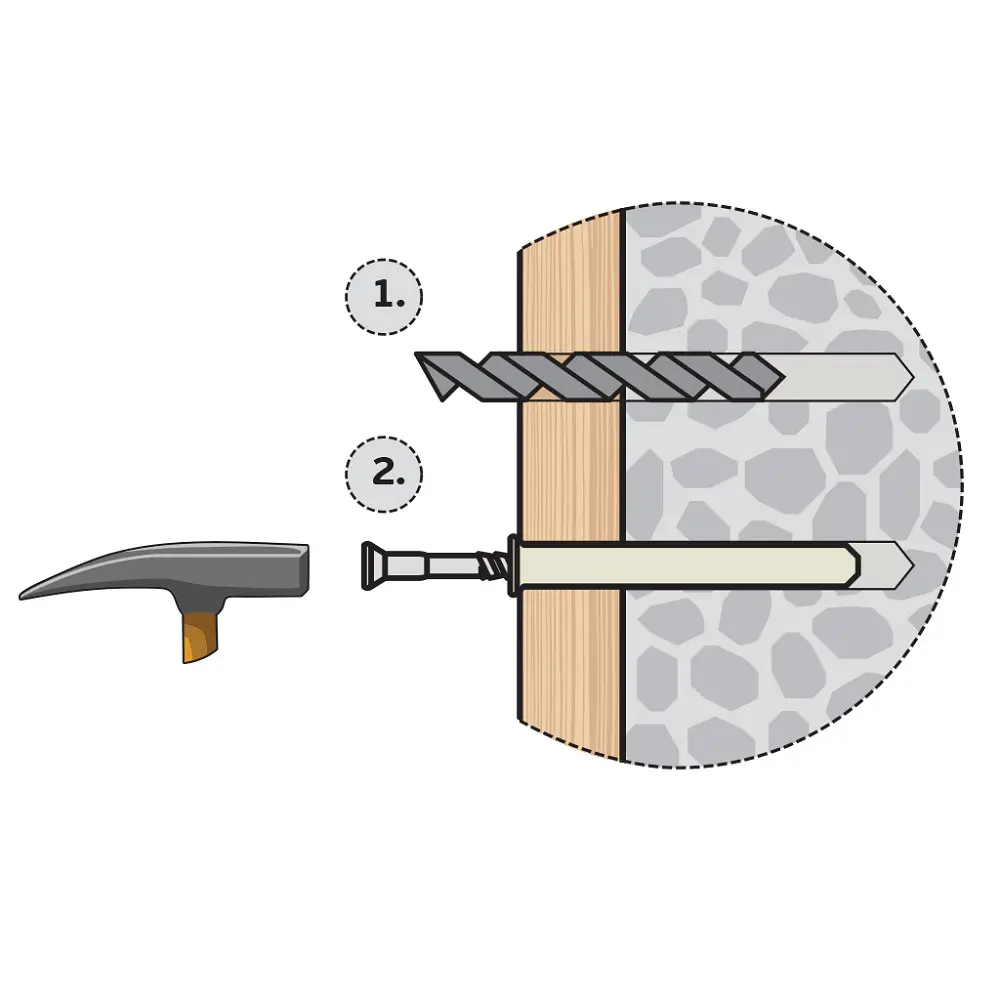Дюбель-гвоздь потайной Европартнер нейлон 8x140 мм 10 шт STLM-2031728 - Вид №4