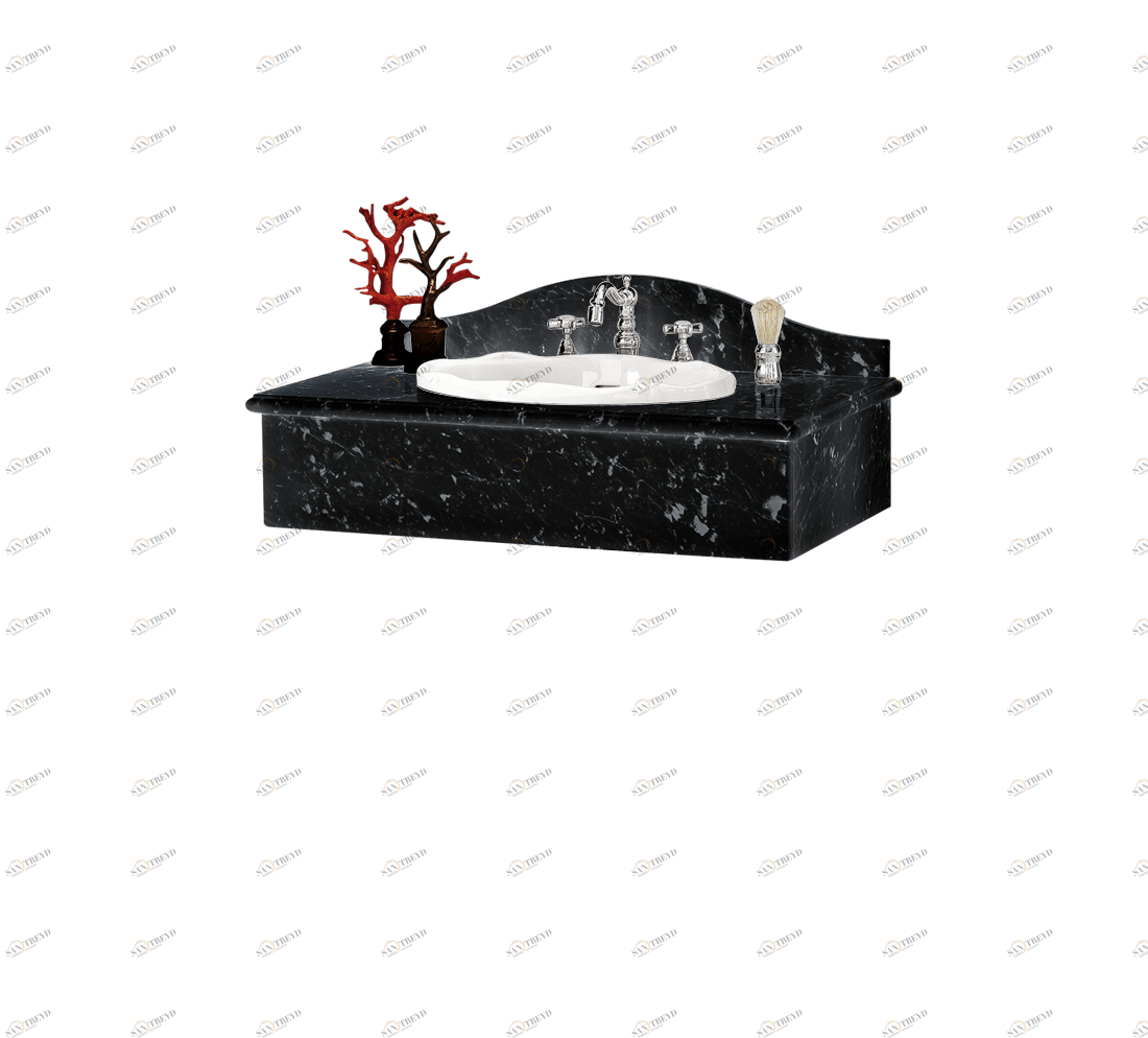 Gentry Home Сезанн  Мрамор черная маркина GH101478 