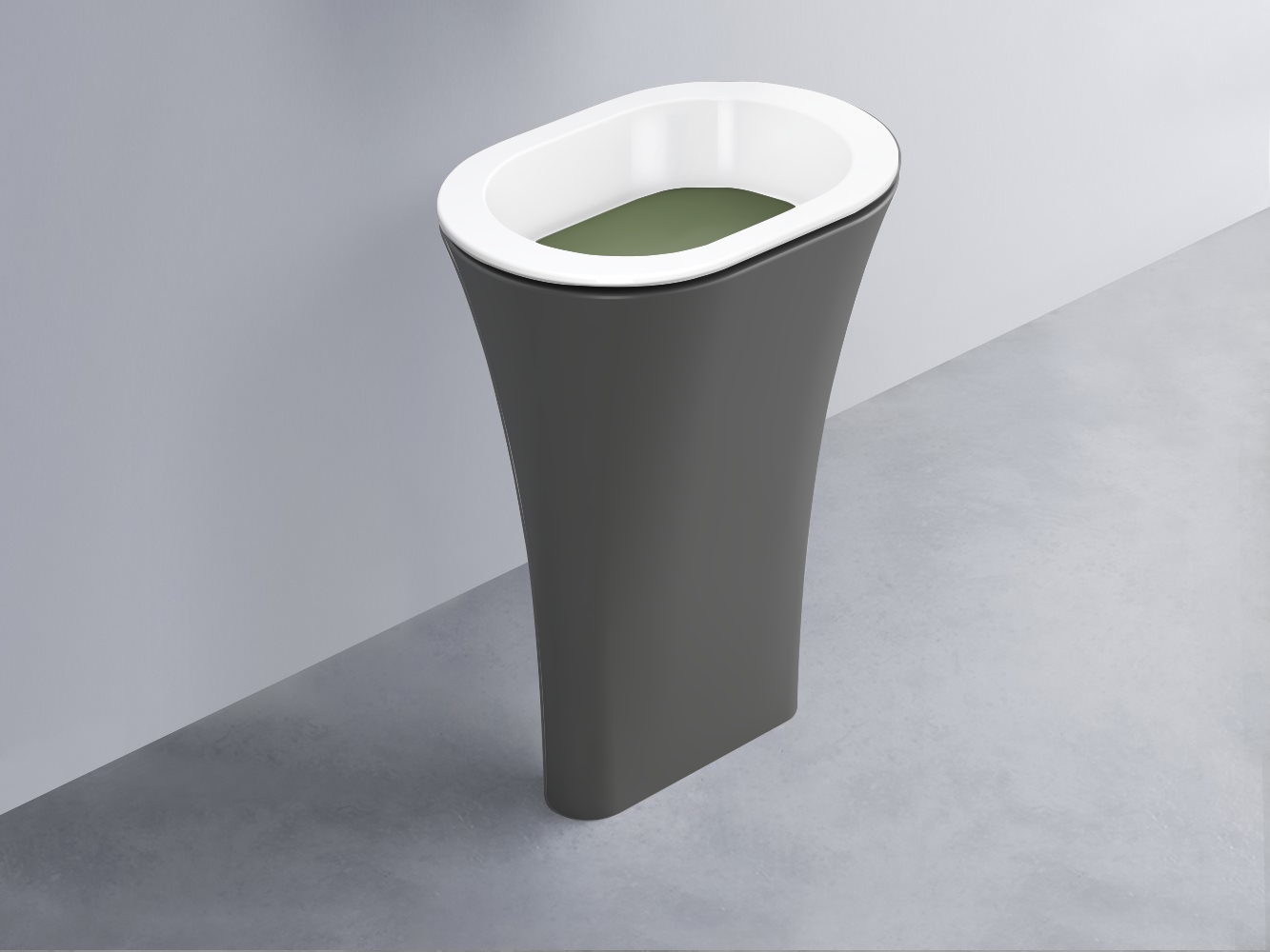 AMLA65-BL+AMPILO-AG+AMCOLO-CM Раковина Amedeo Ovale отдельностоящая cielo Enjoy + Amedeo Ceramica Cielo