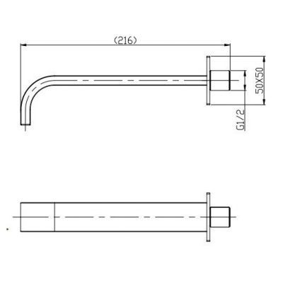 Излив для ванны,раковины NOVA BB-SFR-IN BELBAGNO  - Вид №1