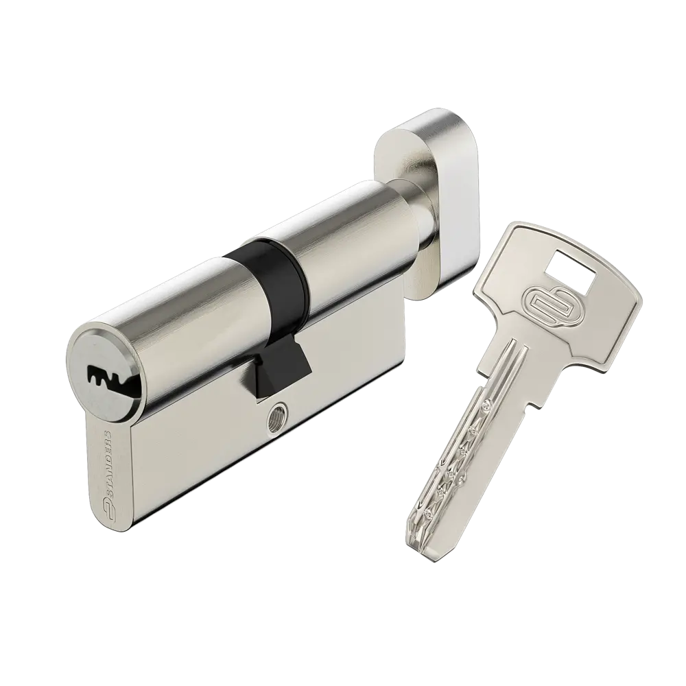 Цилиндр Standers TTAL1-3535NBCR с механизмом ключ-вертушка 82625325 STLM-0032196