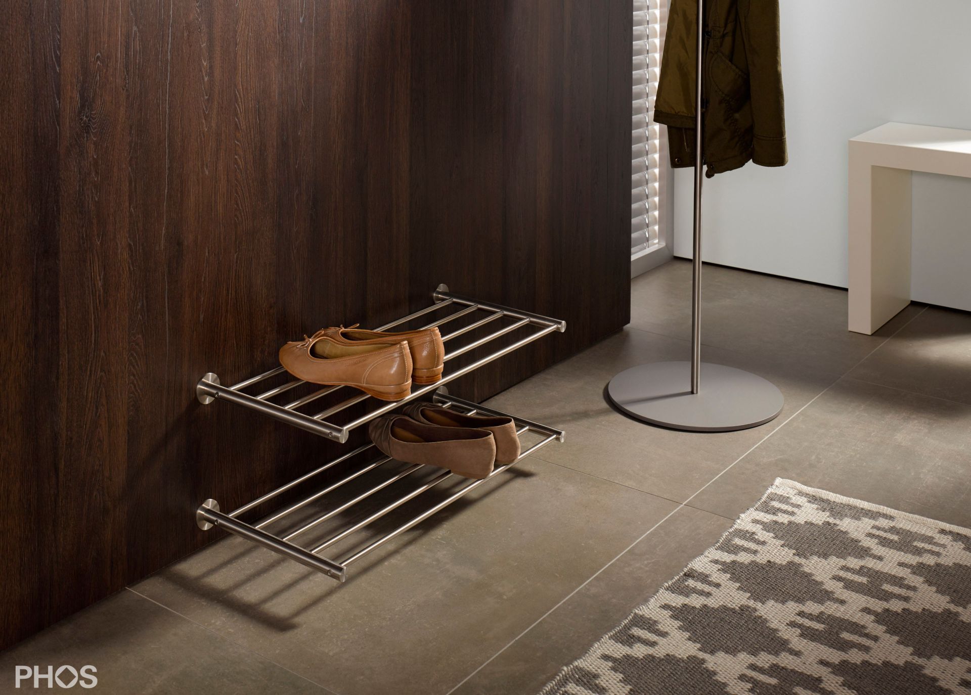 SR800-1W Настенная полка для обуви, ширина 80 см. PHOS  - Вид №1