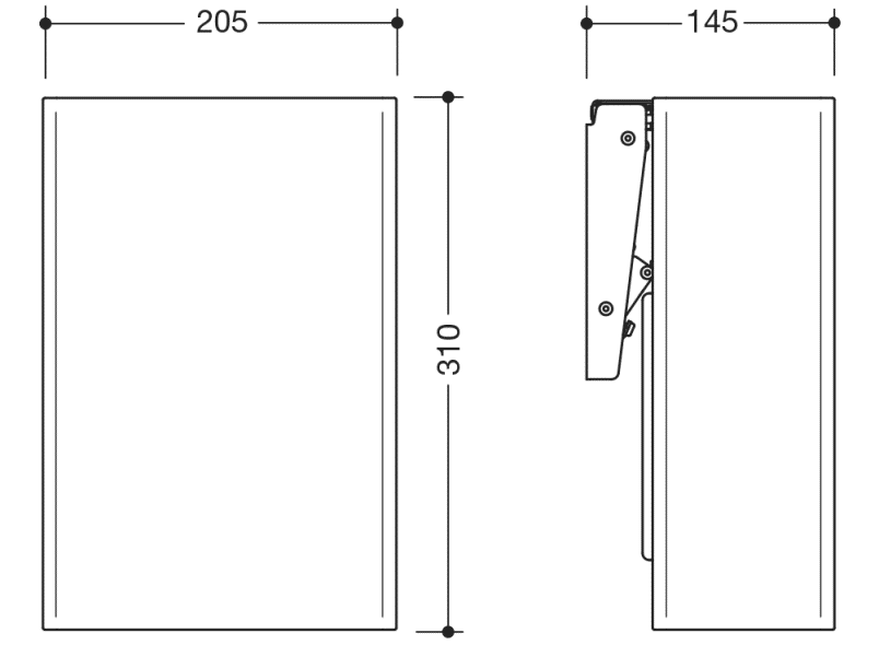 900.05.000XA мусорное ведро HEWI System 900 - Вид №1