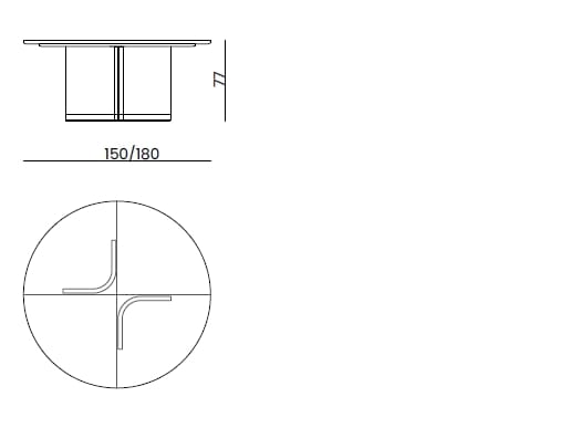 Круглый обеденный стол Bizzotto Italia Atmosphera ARCH-00052791 - Вид №2