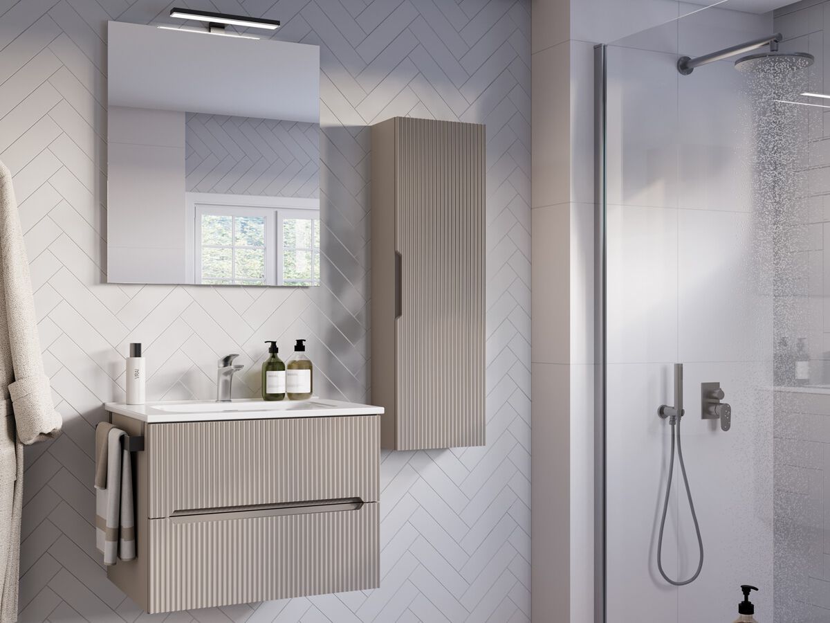 Деревянный подвесной умывальник с держателем для полотенец LEGNOBAGNO Verso ARCH-00046653