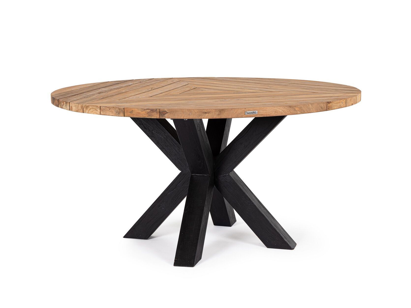 Круглый стол из тикового дерева BIZZOTTO RODERICK ARCH-00015093