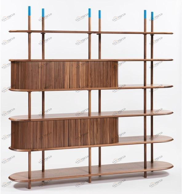 Medulum Книжный шкаф из орехового дерева Pontile Pon.03 