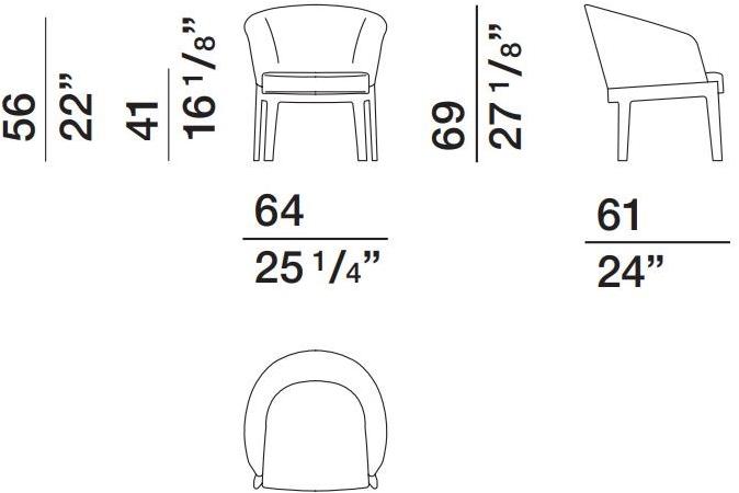 Molteni & C. Кресло с подлокотниками Chelsea sun-id-1385523 - Вид №6
