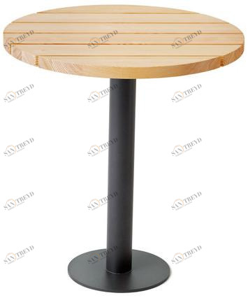 Nola Industrier Круглый садовый стол из стали и дерева Bollnäs sun-id-1438228